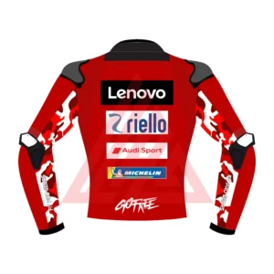 Francesco Bagnaia MotoGP Ducati Lenovo Team Leather Racing Jacket 2026 (5)