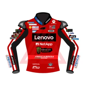 Marc Marquez MotoGP Ducati Lenovo Team Leather Race jacket 2026 1