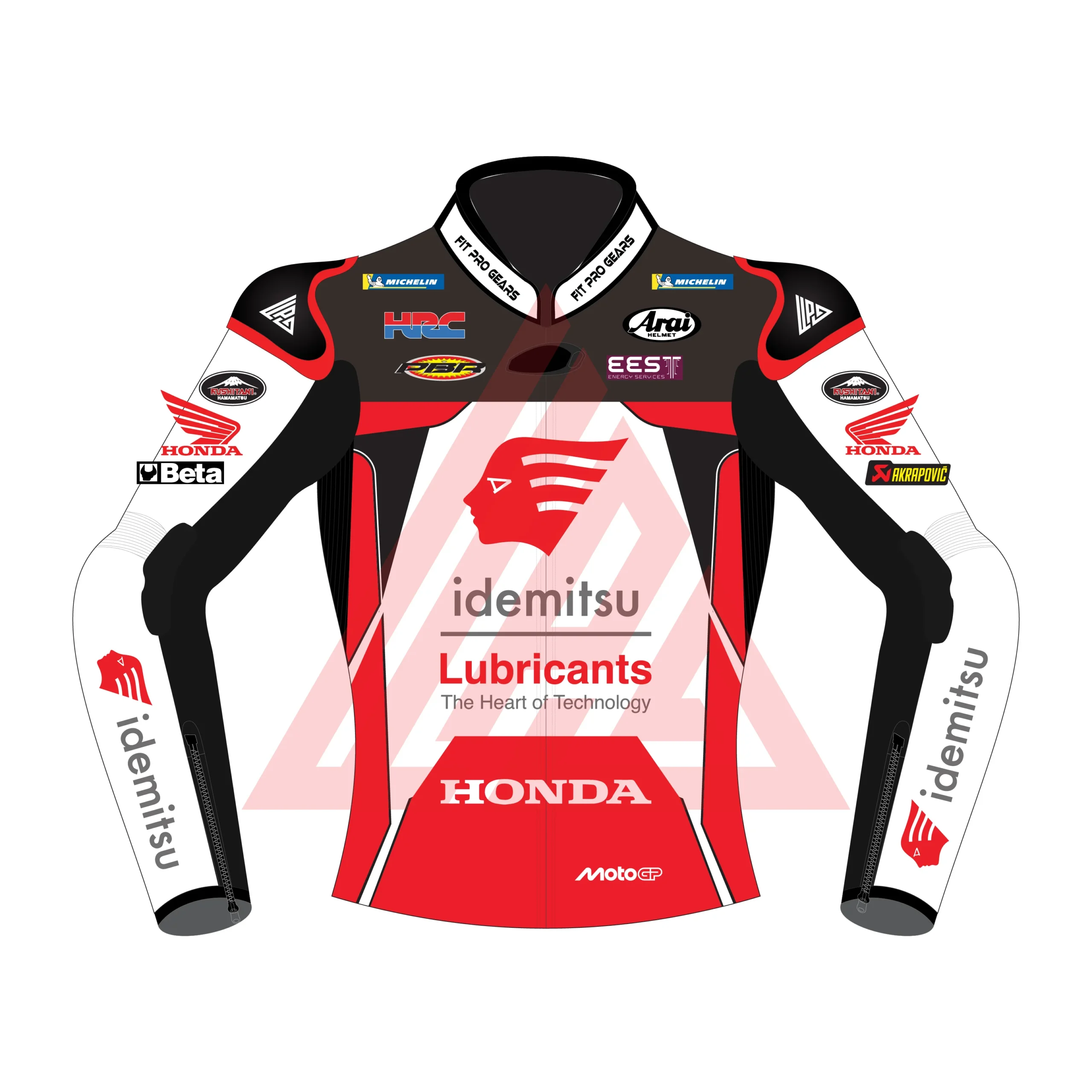 Somkiat Chantra MotoGP Castrol Honda LCR Leather Racing Jacket 2025 1